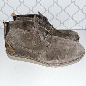 Reef Men's Voyage Chukka Boot Sz 12 RF0A3626 Brown Leather Cork Insole